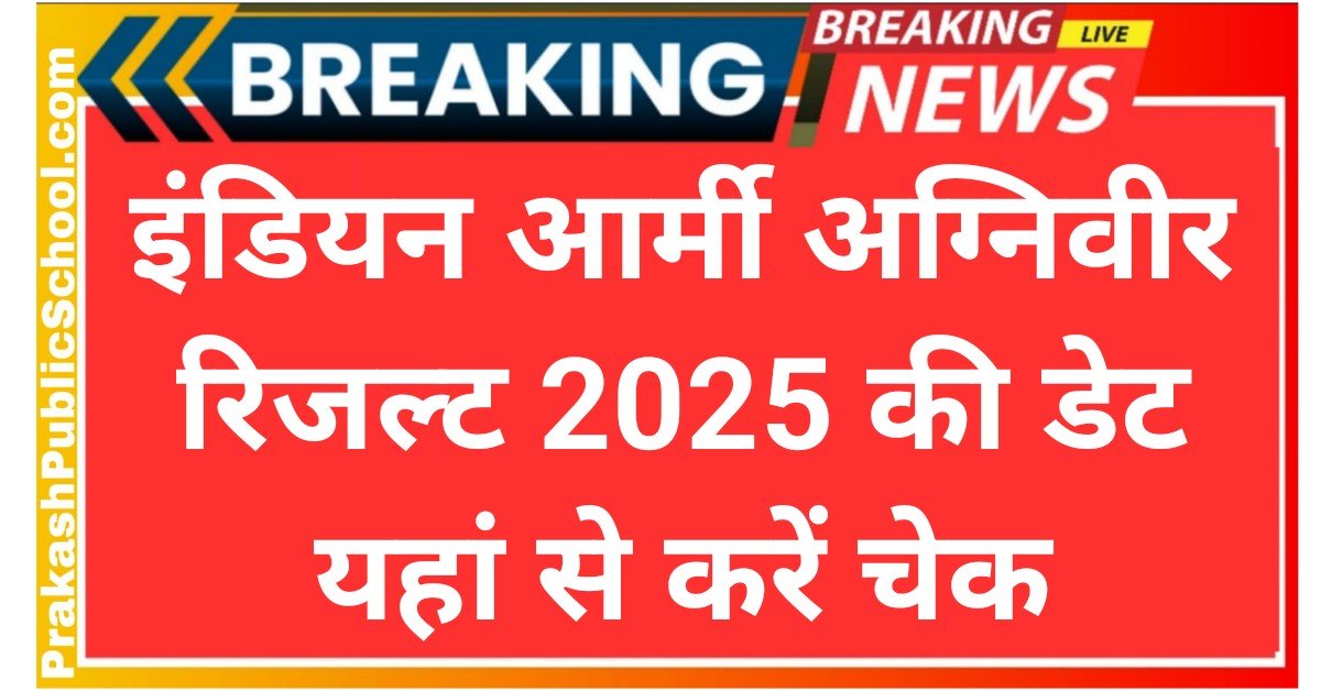 Army Agniveer Result Date